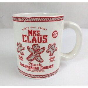 Vintage Transpac Food Safe Mrs. Claus Gingerbread Cookies 4.25" Coffee Cup